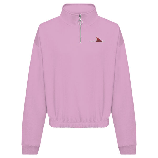 Paignton Ladies 1/4 Zip Cropped Sweatshirt Thumbnail